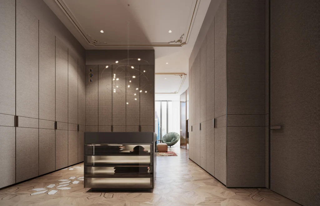 BURJ AZIZI 3BR PENTHOUSE BEDROOM Wardrobe - 01