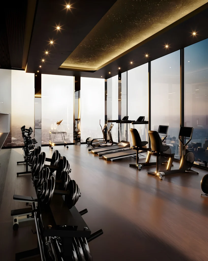 BURJ AZIZI hotel gym