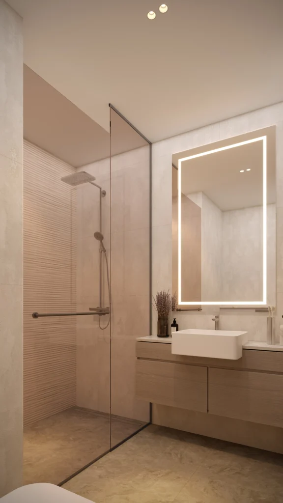 AZIZI MILAN STUDIO_WASHROOM