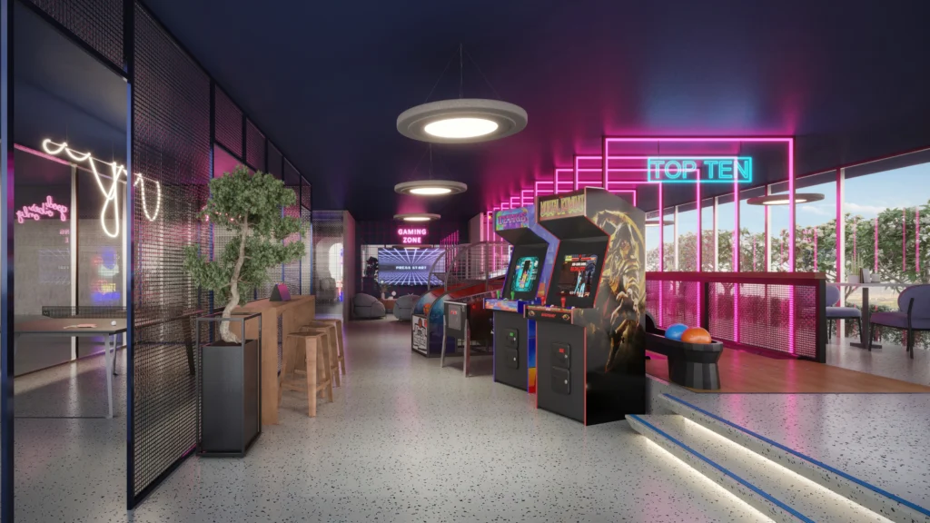 The Crestmark - Arcade room