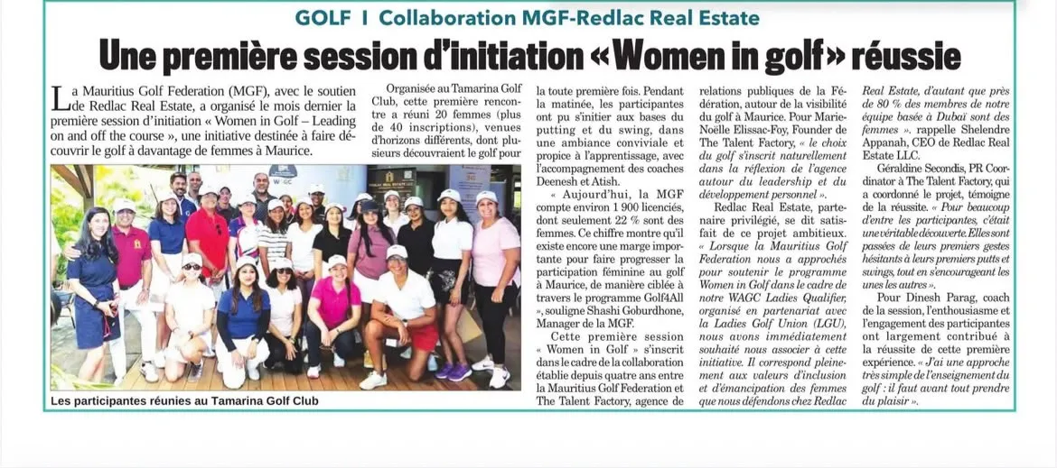 18092026 WOMEN GOLF INITIATION MGF X REDLAC